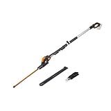 WORX WG252E.9 Akku Teleskop Heckenschere - 45cm Schnittbreite - 10-Fach Verstellbarer Teleskopstiel...