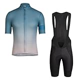 Generisch Herren-Fahrradanzug, Kurzarm Farbverlauf Mountainbike-Anzug, Schnell Trocknender und...