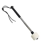 ULTNICE Bassdrum Beater Wollfilz mit Edelstahl Griff Schlaginstrument Zubehör