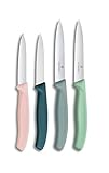 Victorinox Swiss Classic, Tomaten- und Gemüsemesser Set, 4teilig, Scharfe Klinge, 8 und 10 cm,...