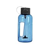 Generisch HellblauTragbare Wasserflasche mit Filterstroh, tragbare Shisha-Pfeife mit großem...