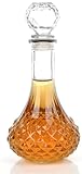 Provance Dekorative Glaskaraffe für Whiskey, Cognac, Scotch, Brandy, Sherry, 800 ml, 26 x 13 x 13...