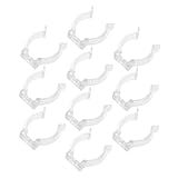 Sosoport 10 Stück Teiliges Transparente LED Lichtrohrclips Milchige Rundrohr Halterung Stabile...