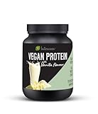 Intenson Veganes Proteinpulver Geschmack: Vanille [600 g], Pfanzliches Protein Pulver Erbsen und...