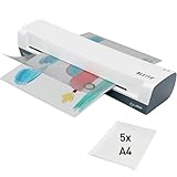 Leitz iLAM Home A3 Laminiergerät, Für 75 bis 125 mic Laminierfolien, 3 Minuten Aufwärmzeit, Inkl....