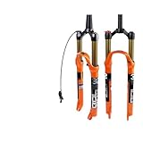 QAINKUN Federgabel 1 Stück Fahrradgabel orange MTB Fahrrad Vorderradaufhängung gerade/konisch...