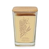 Yankee Candle Comforting Vanilla & Honey Well Living Collection Große quadratische Kerze