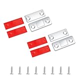 2 Stück Magnetschnäpper, Magnete Schranktüren Selbstklebend Stark, Türmagnete, Magnetverschluss,...