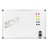 Master of Boards - 60 x 90 cm Whiteboard Set inkl. Magneten, Boardmarker, Stiftehalter mit...