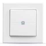 Homematic IP Smart Home Wandtaster – 2-fach, Wandschalter, zwei Tasten, Zubehör für Ihr...