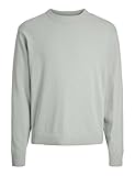 JACK & JONES Herren Jormarbella Knit Crew Neck Strickpullover, Gray Mist, M