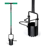 Hortem Blumenzwiebel-Pflanzgefäß mit langem Griff, Garten-Werkzeug zum Graben, Erdeproben,...