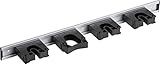 Meister Gerätehalterleiste 510 mm - Geräteleiste & 4 Gerätehalter - Aluminium - Leichte Montage /...