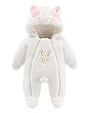 WYTbaby Baby Overall Winter Fleece Warm Schneeanzug Baby Romper Mit Kapuze Für Jungen Mädchen 3-6...