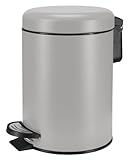 Kleine Wolke Kosmetikeimer One, Farbe: Platin, Material: Edelstahl/PP, Größe: Eimer 3 Liter 16,8...