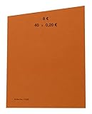 EURO Münzen Handrollpapier 20 Cent Orange EUR Münzrollpapier Kleingeldrolle 10-50 - 100 Stück...