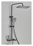 Thermostatisches Duschset mit intelligenter Armatu Schwarzes Piano-Digital-Duschset, intelligente...
