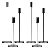 6 SetKerzenhalter,Kandelaber Stabkerzen 33/28/23CM,Hoch Kerzenleuchter, Dekorativer...