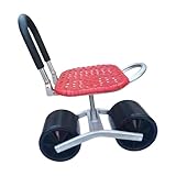 Gartenhocker – Gartensitz, drehbarer Rollstuhl mit verstellbarer Höhe, mobiler Hof-Arbeitswagen...