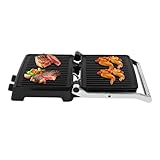 Kontaktgrill, 2800W Sandwichmaker mit Einstellbare Zeit&Temperatur, Panini Grill mit...