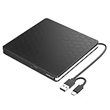 Amicool External DVD Drive, USB 3.0 Type-C CD DVD +/-RW Optical Drive USB C Burner Slim CD/DVD ROM...