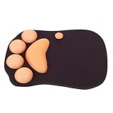 POPETPOP Mauspad mit Katzenpfoten Motiv Rutschfestes Schreibtisch Mauspad mit Handgelenkauflage...