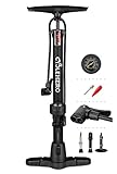 Fahrradpumpe alle Ventile - Leistungsstarke Fahrrad Pumpe Luft 5 Jahre Garantie – Rennrad...