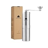 Groenenberg Kaffeemühle manuell I Hochwertiger Coffee Grinder Edelstahl I Espressomühle mit...