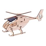 Solar-Helikopter-Spielzeug | DIY Holzpuzzle-Bastelmodell | Lernbaukasten für Kinder, und...