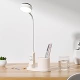 SONVIEE Schreibtischlampe Kinder, LED Schreibtisch Lampe Astronaut mit Stifthalter Schwanenhals...