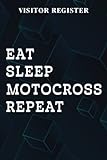 Visitor Register Eat Sleep BMX Repeat Family Bicycle Funny Gift Motocross Family: Gifts for...