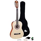 Akustikgitarren-Set (3/4-Größe, für Kinder von 9 - 12 Jahren, inkl. Tasche, Gurt, Plektren,...