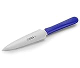 thermohauser Tortenmesser mit beidseitigem Sägen- und Wellenschliff und blauem Kunststoffgriff -...