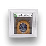 Notfallretter.de® Set Defibrillator AED PAD360P mit Metallwandkasten & Standortwinkel