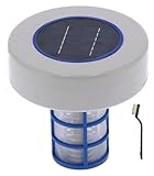 Solar Pool Ionisator Wasserfilter Silber Ionen Schwimmbad Wasserreinigung mit Reinigungsbürste...