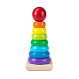 Melissa & Doug Rainbow Stacker | Developmental Toy | Motor Skills | Problem Solving | 12 Months |...