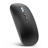 cimetech Bluetooth Maus kabellos (Bluetooth5.4+ 2,4 GHz) Dual Mode- Wiederaufladbare Optische Office...
