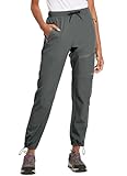 BALEAF Damen Outdoorhose Wanderhose Wasserdicht Schnelltrocknend Leicht Trekkinghose Capris UV...