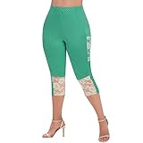 Scrunch Butt Leggings Modische Damen Leggings Baumwolle Blickdichte Leggins Einfarbig Slim Fit...