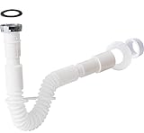 Flexibler Siphon, 1 1/4' Syphon für Waschbecken, Ablaufschlauch für Waschtisch Geruchsverschluss...