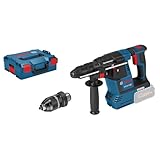 Bosch Professional 18V System Akku Bohrhammer GBH 18V-26 F (inkl. Zusatzhandgriff, Tiefenanschlag,...