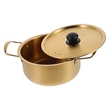 DEARMAMY Edelstahl Nudeltopf mit Deckel Ramen Kochtopf mit Doppelgriffen Schnelles Erhitzen...