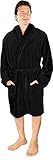 NY Threads Schalkragen-Morgenmantel für Männer, Kuschelig weich, Loungewear und Nachtwäsche...