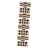 ibasenice 4 Sätze Schachfiguren Backgammon-Spielzubehör Dame Brettspiele Reise Schachbrett...