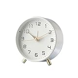 Digitaler Wecker Nordischer Luxus-Wecker, analoger, nicht tickender, leiser, kleiner Schreibtischuhr...