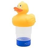 Dosierschwimmer – Pool-Chlorschwimmer | verstellbarer schwimmender Chlorspender | Halterung in...
