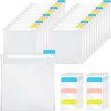 Louttary 24 Stück Aufbewahrung für Scrapbooking-Papier mit 60 selbstklebenden Indexreitern,...
