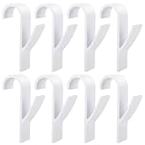 ZOKJSW 8pcs Haken für Rundheizkörper Rundheizkörper Haken weiß Handtuchhaken Handtuchhalter...
