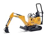 bruder 62003 - JCB Mikrobagger 8010 Cts - 1:16 Baustelle Baufahrzeug Löffelbagger Minibagger bworld...