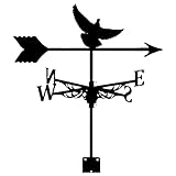 ZAANU Windfahne, Vogel-Silhouette, Wetterfahne, schwarz, Retro-Windfahne, Dach, installieren Sie...